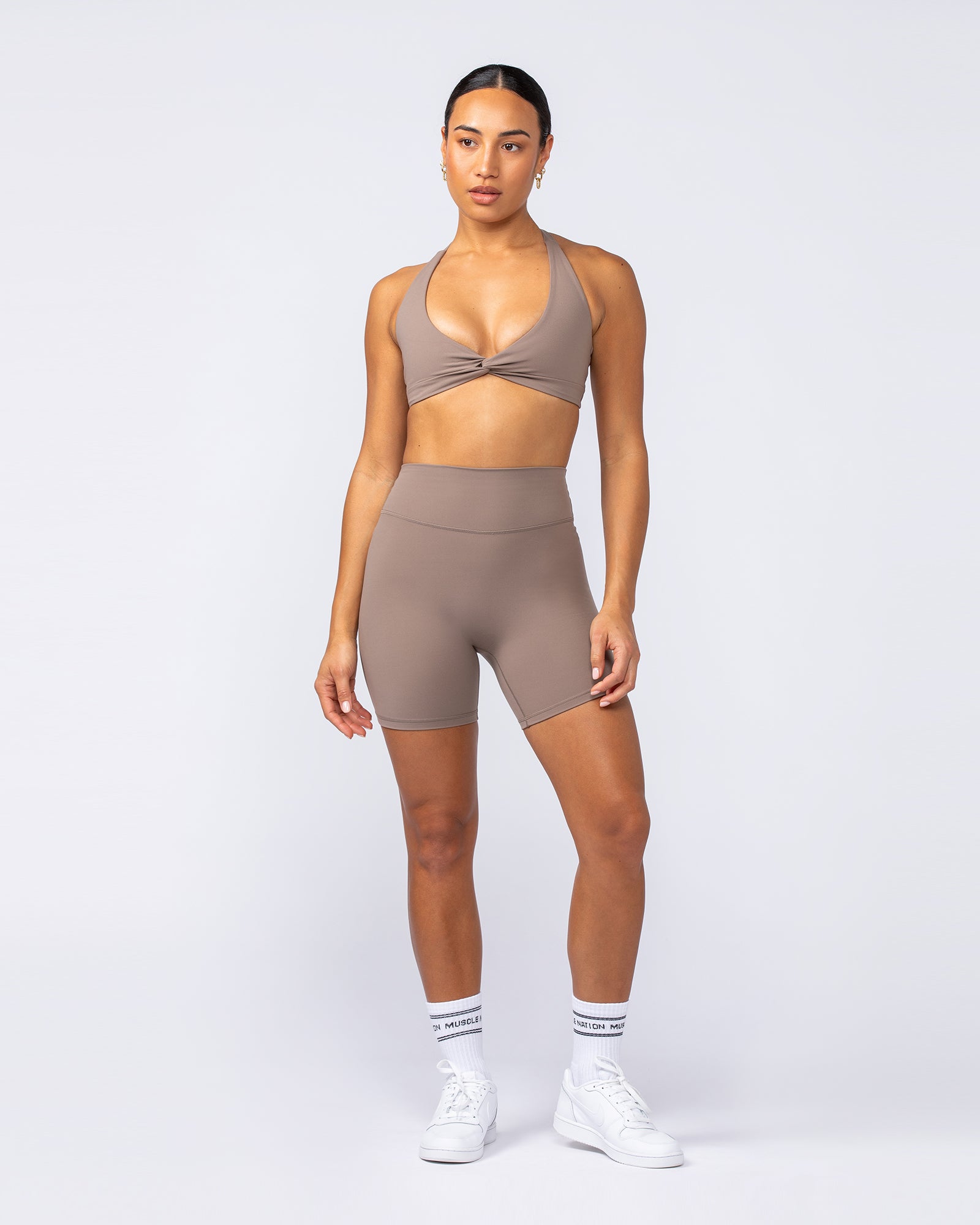 Liberty Zero Rise Bike Shorts - Mushroom-Shorts-XXS-052416MUSHRM-XXS-MNAPPRL31307-6-Muscle Nation