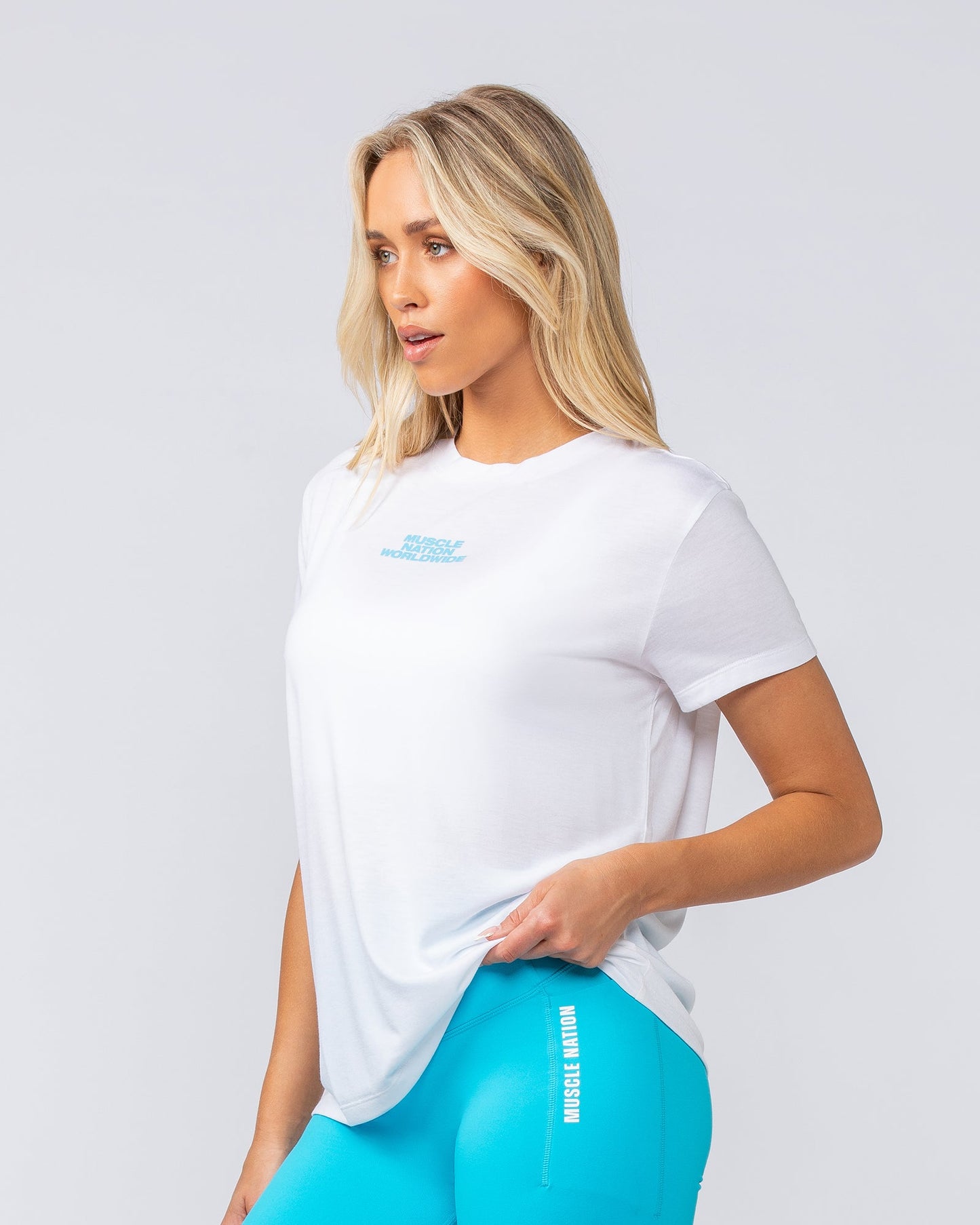 Global Training Tee - White-T-Shirts-XXS-1124214WHT-XXS-MNAPPRL34459-3-Muscle Nation