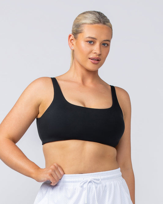 Fundamental Bra - Black-Sports Bras-XXS-112410BLK-XXS-MNAPPRL32983-1-Muscle Nation