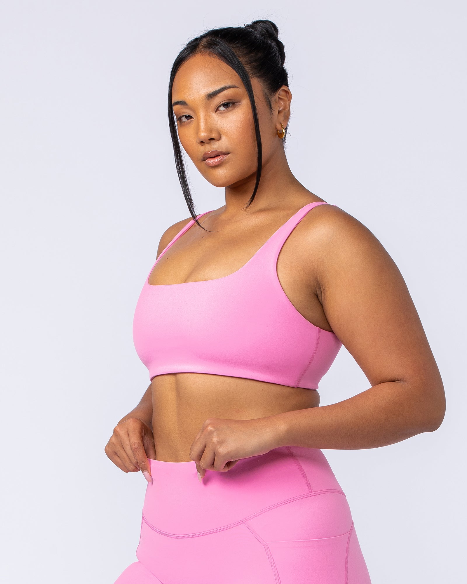 Fundamental Bra - Hollywood Pink-Sports Bras-XXS-112410HWPNK-XXS-MNAPPRL32992-4-Muscle Nation