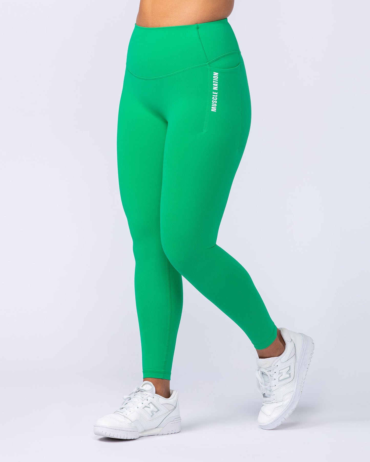 Core Pocket Ankle Length Leggings - Clover-Leggings-XXS-112442CLVR-XXS-MNAPPRL33433-2-Muscle Nation