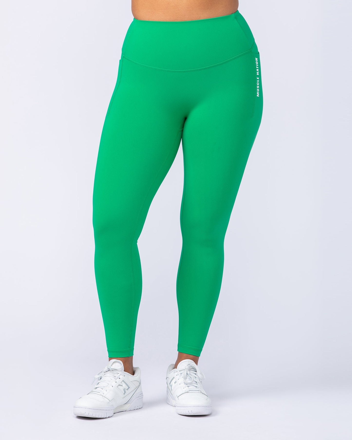 Core Pocket Ankle Length Leggings - Clover-Leggings-XXS-112442CLVR-XXS-MNAPPRL33433-4-Muscle Nation