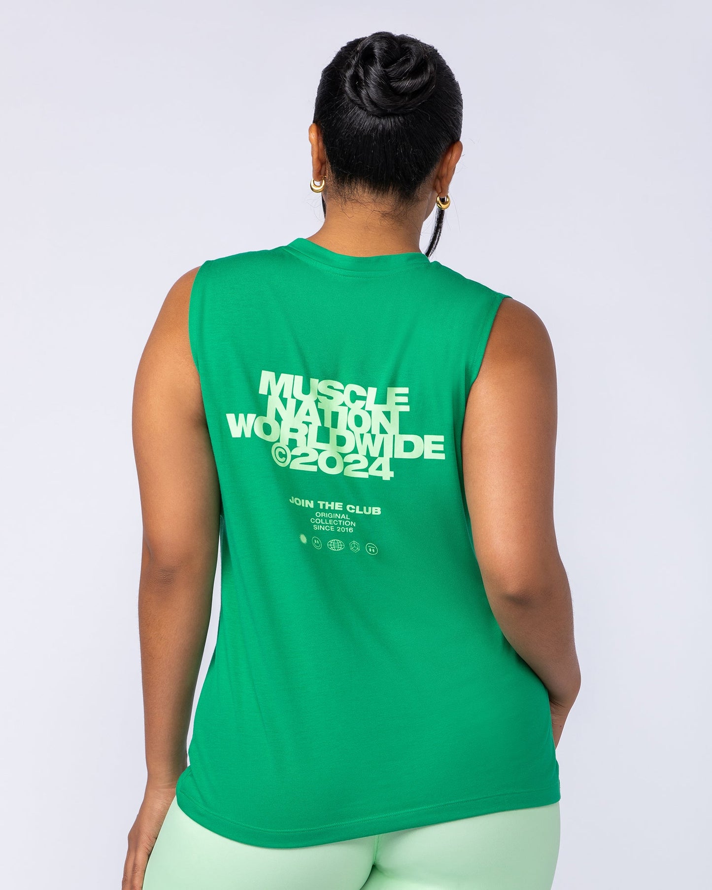Global Drop Arm Tank - Clover-Singlets & Tanks-XXS-112447CLVR-XXS-MNAPPRL33532-4-Muscle Nation