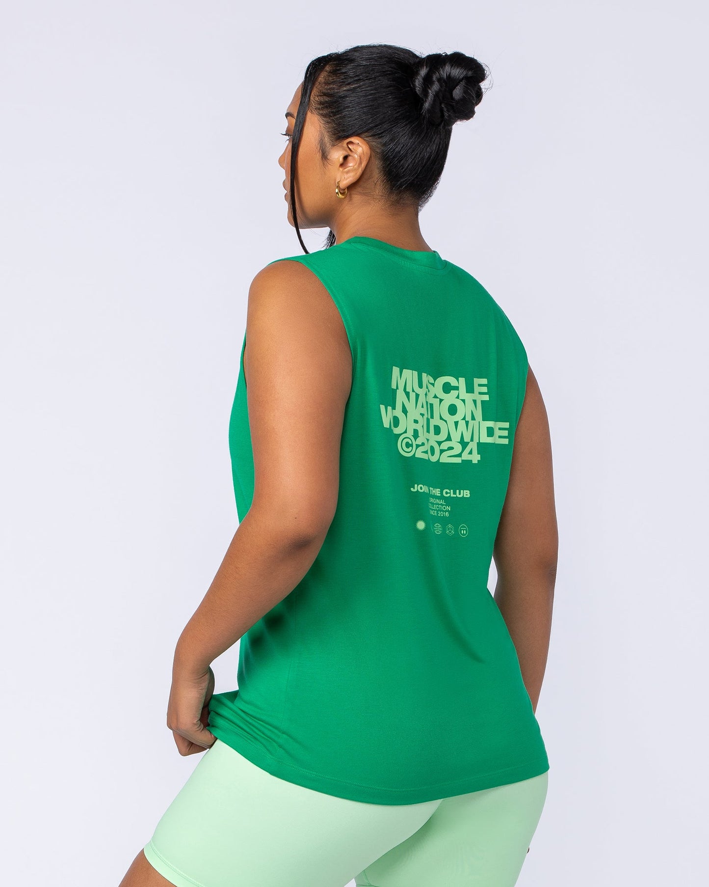 Global Drop Arm Tank - Clover-Singlets & Tanks-XXS-112447CLVR-XXS-MNAPPRL33532-3-Muscle Nation