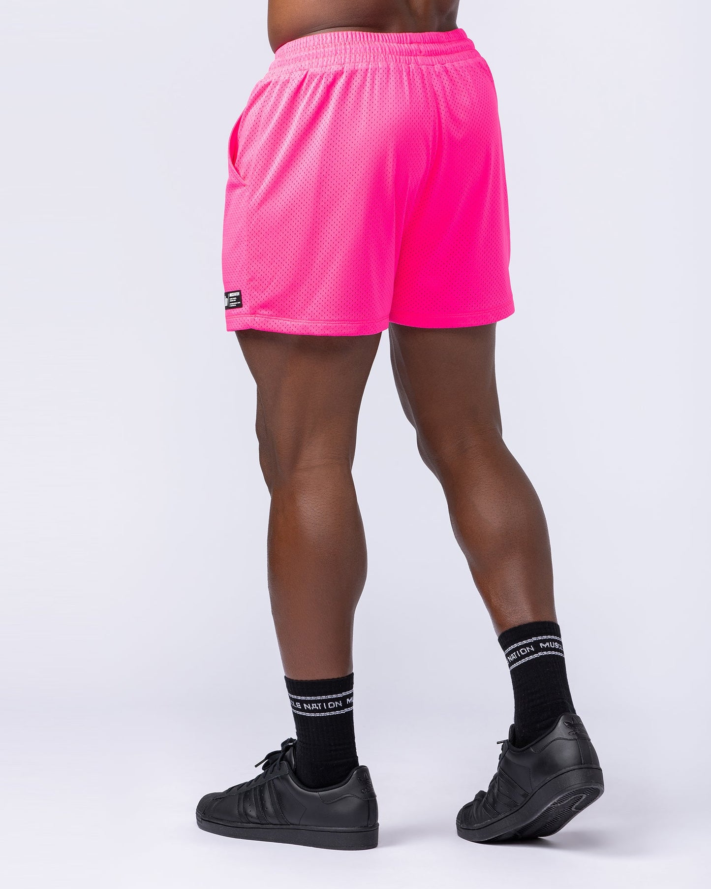 Lay Up 3.5" Shorts - Bright Pink-Shorts-S-112462BRGTPNK-S-MNAPPRL35396-4-Muscle Nation