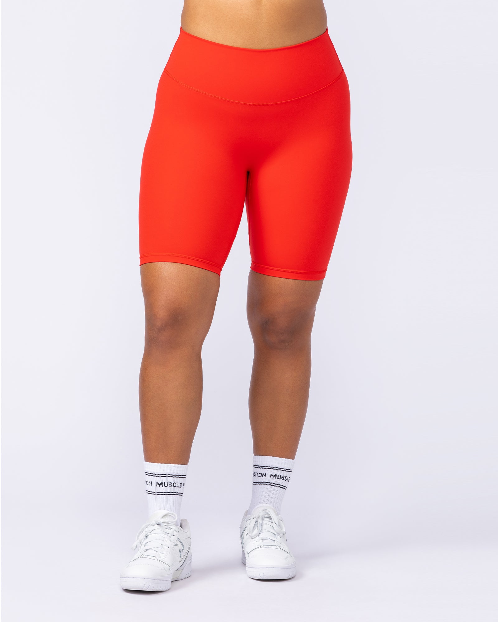 Zero Rise Everyday Referee Length Shorts - Chilli-Shorts-XXS-112415CHIL-XXS-MNAPPRL33091-2-Muscle Nation