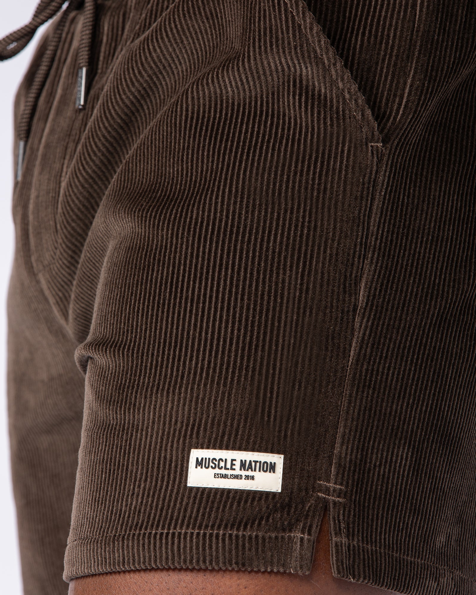 Daily Corduroy 5" Shorts - Dark Brown-Shorts-S-112484DRKBRN-S-MNAPPRL35613-2-Muscle Nation