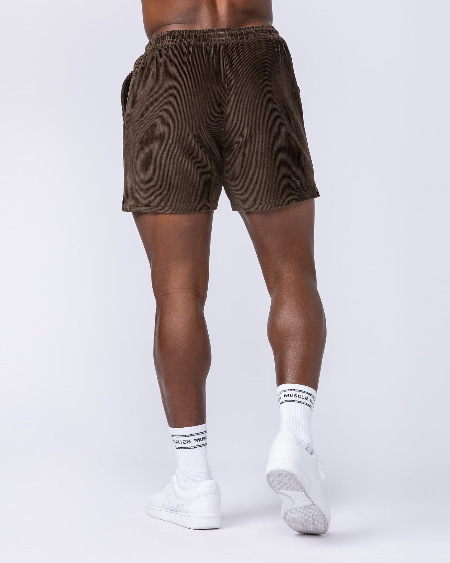 Daily Corduroy 5" Shorts - Dark Brown-Shorts-S-112484DRKBRN-S-MNAPPRL35613-5-Muscle Nation