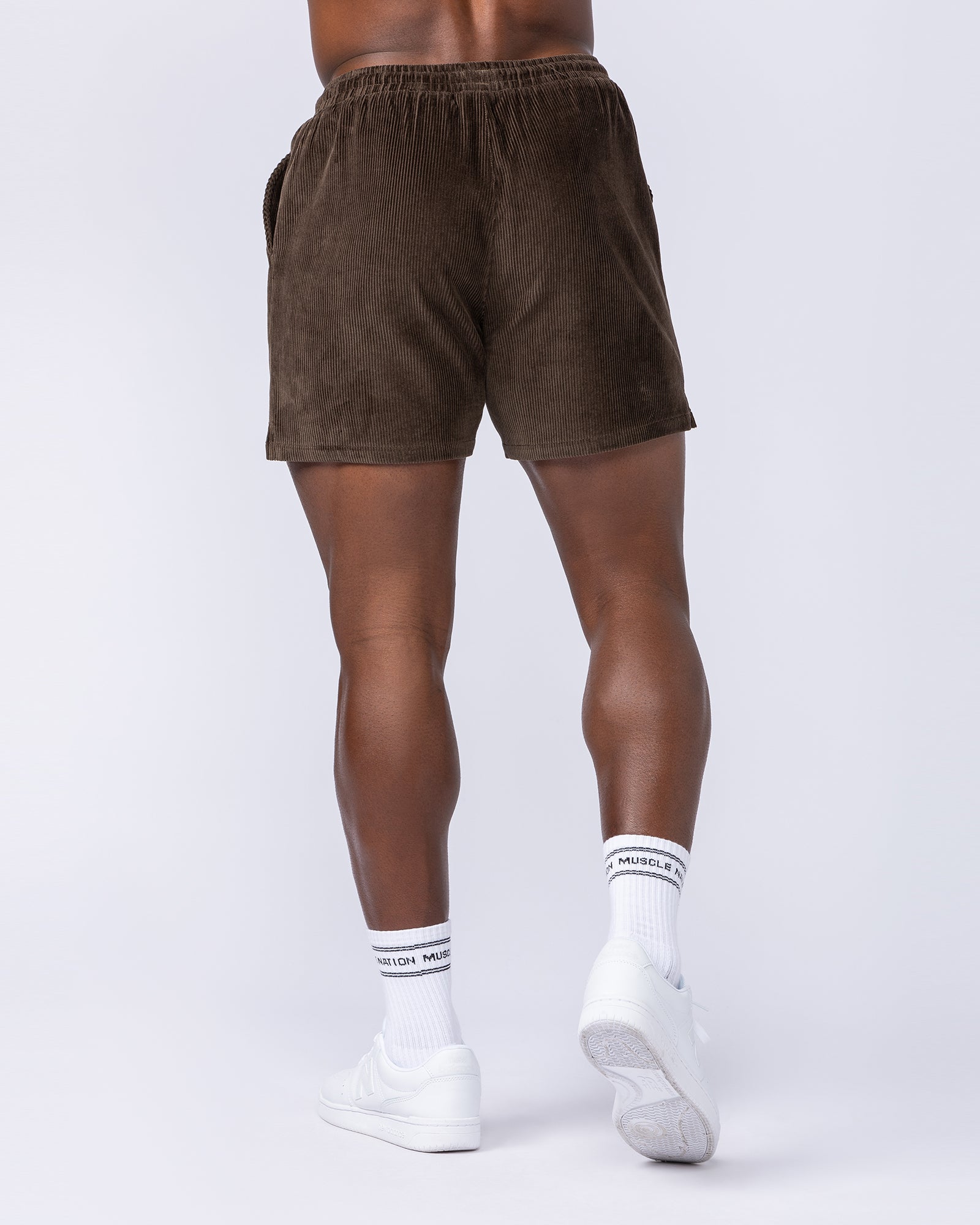 Daily Corduroy 5" Shorts - Dark Brown-Shorts-S-112484DRKBRN-S-MNAPPRL35613-5-Muscle Nation