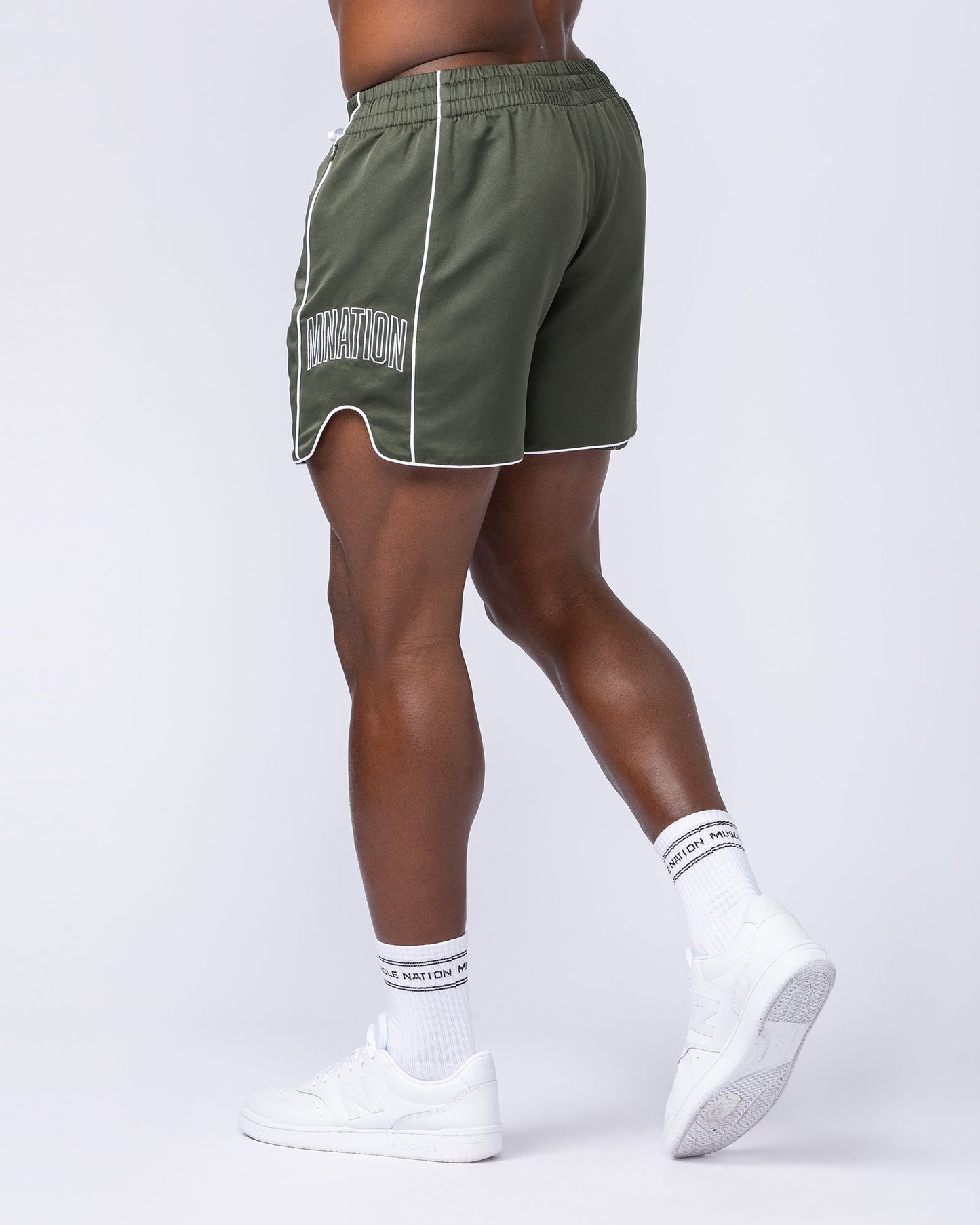 Round House 5" Shorts - Dark Khaki-Shorts-S-112463DKHAKI-S-MNAPPRL35634-4-Muscle Nation