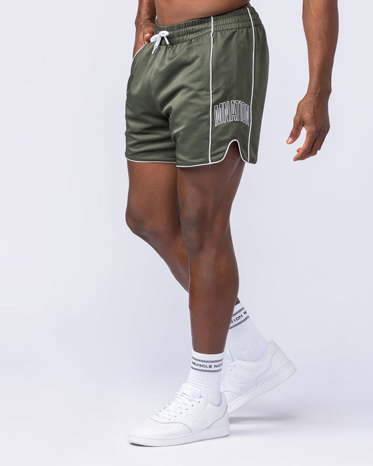 Round House 5" Shorts - Dark Khaki-Shorts-S-112463DKHAKI-S-MNAPPRL35634-1-Muscle Nation
