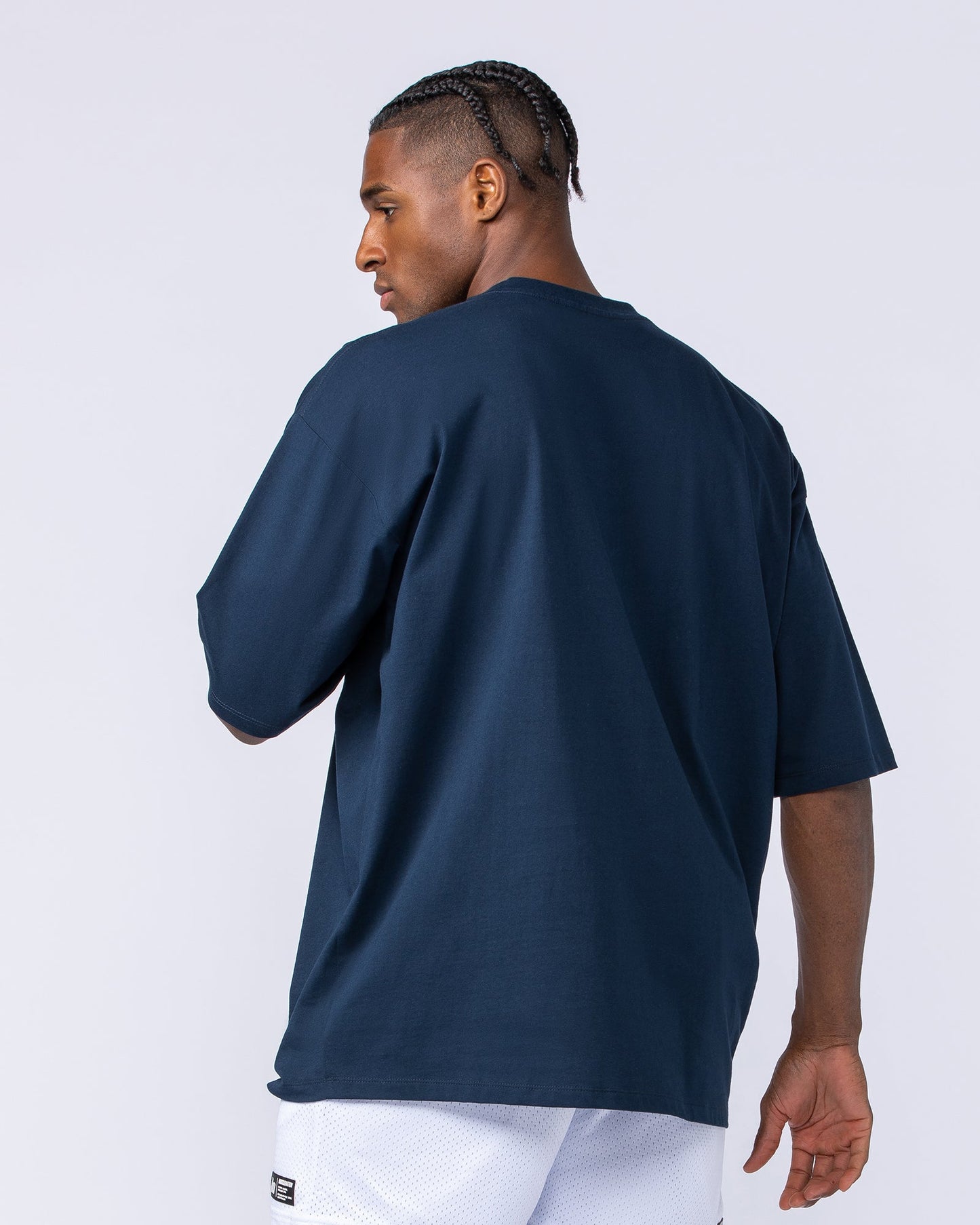 MN Varsity Oversized Tee - Navy-T-Shirts-XS-1124213NAVY-XS-MNAPPRL40836-2-Muscle Nation