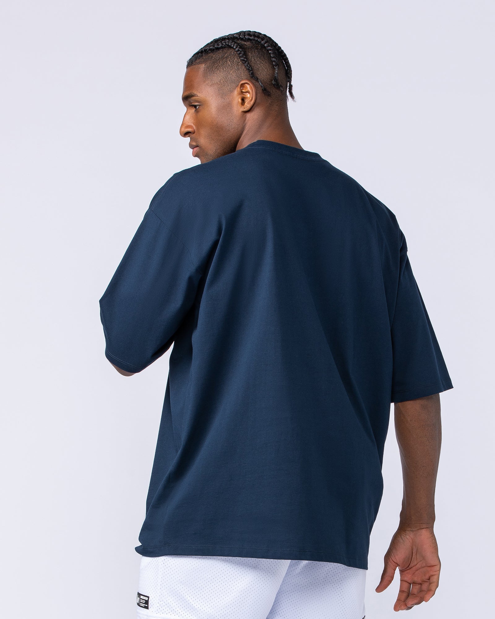 MN Varsity Oversized Tee - Navy-T-Shirts-XS-1124213NAVY-XS-MNAPPRL40836-2-Muscle Nation