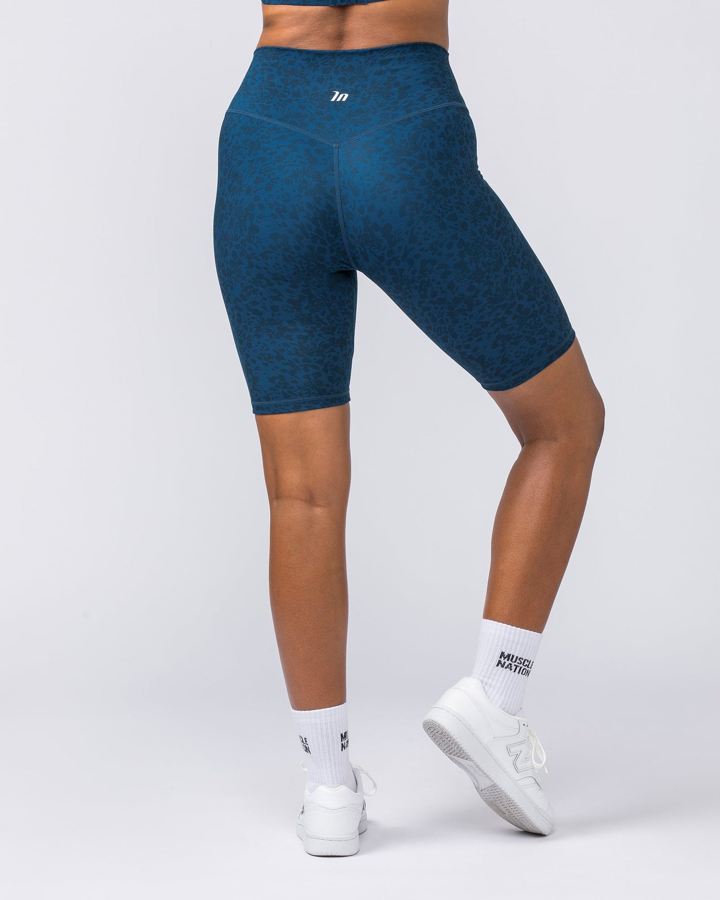 Zero Rise Everyday Referee Length Shorts - Pacific Abstract Print-Shorts-XXS-112306PACIFICAB-XXS-MNAPPRL26596-5-Muscle Nation