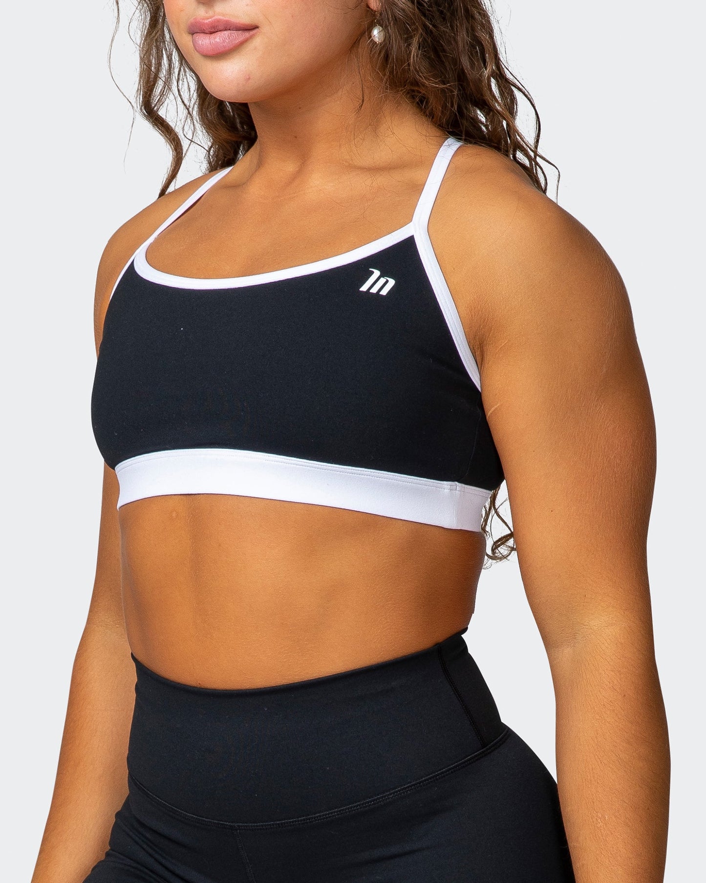 Rapid Bra - Black / White-Sports Bras-XS-062243BLKWHT-XS-MNAPPRL15094-3-Muscle Nation