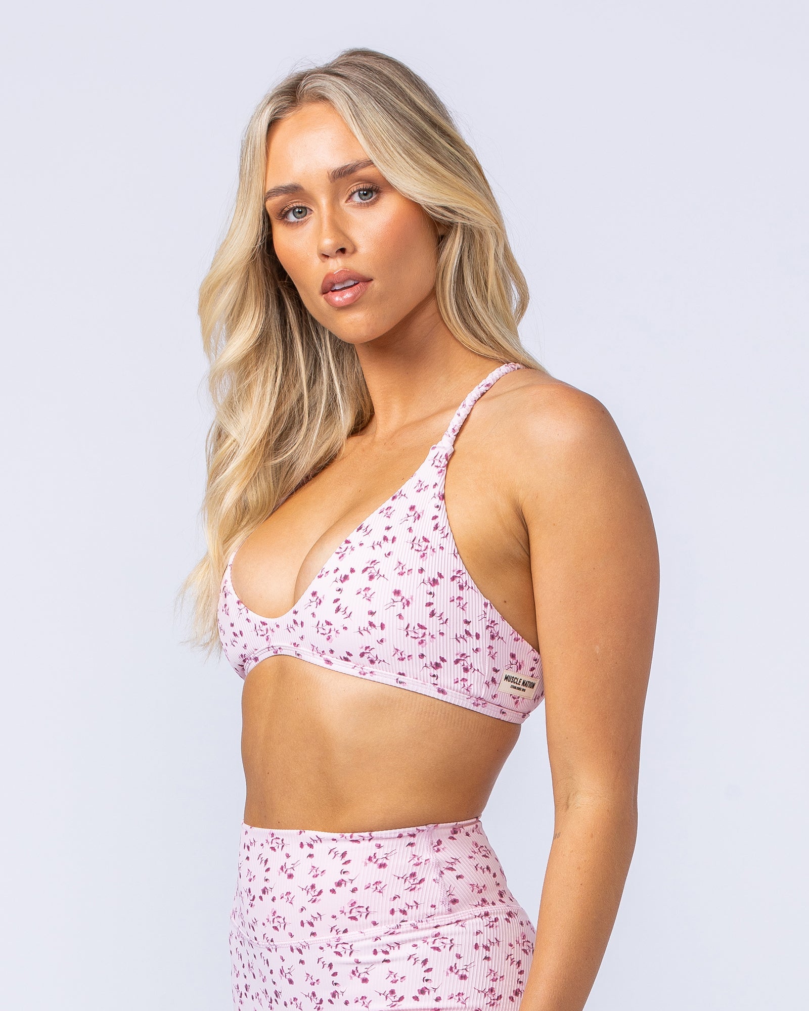 Breeze Rib Bralette - Cherry Floral Print-Bralettes-XXS-112489CHFLOPRT-XXS-MNAPPRL33910-4-Muscle Nation