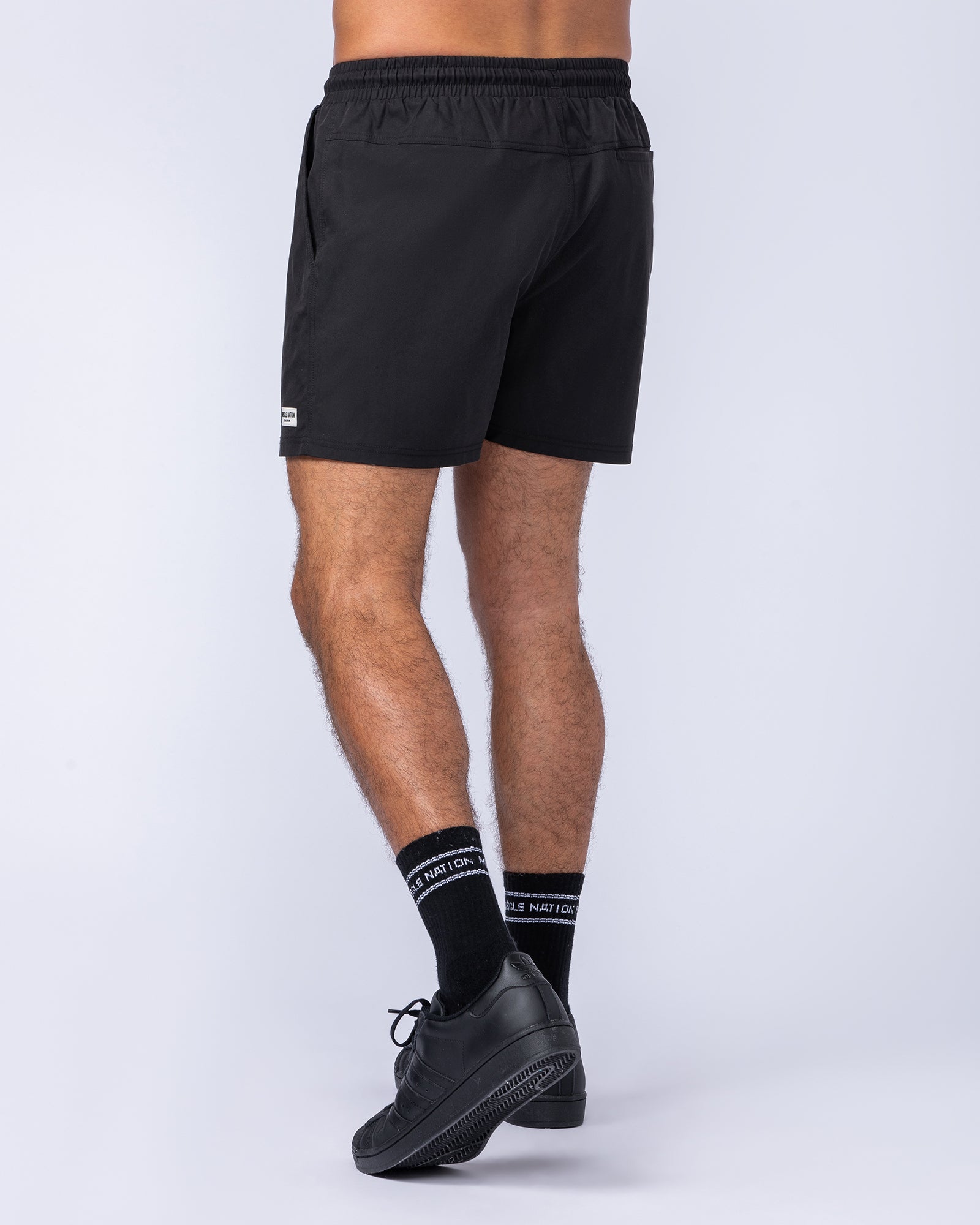 Daily 4" Shorts - Black-Shorts-S-112482BLK-S-MNAPPRL35529-3-Muscle Nation
