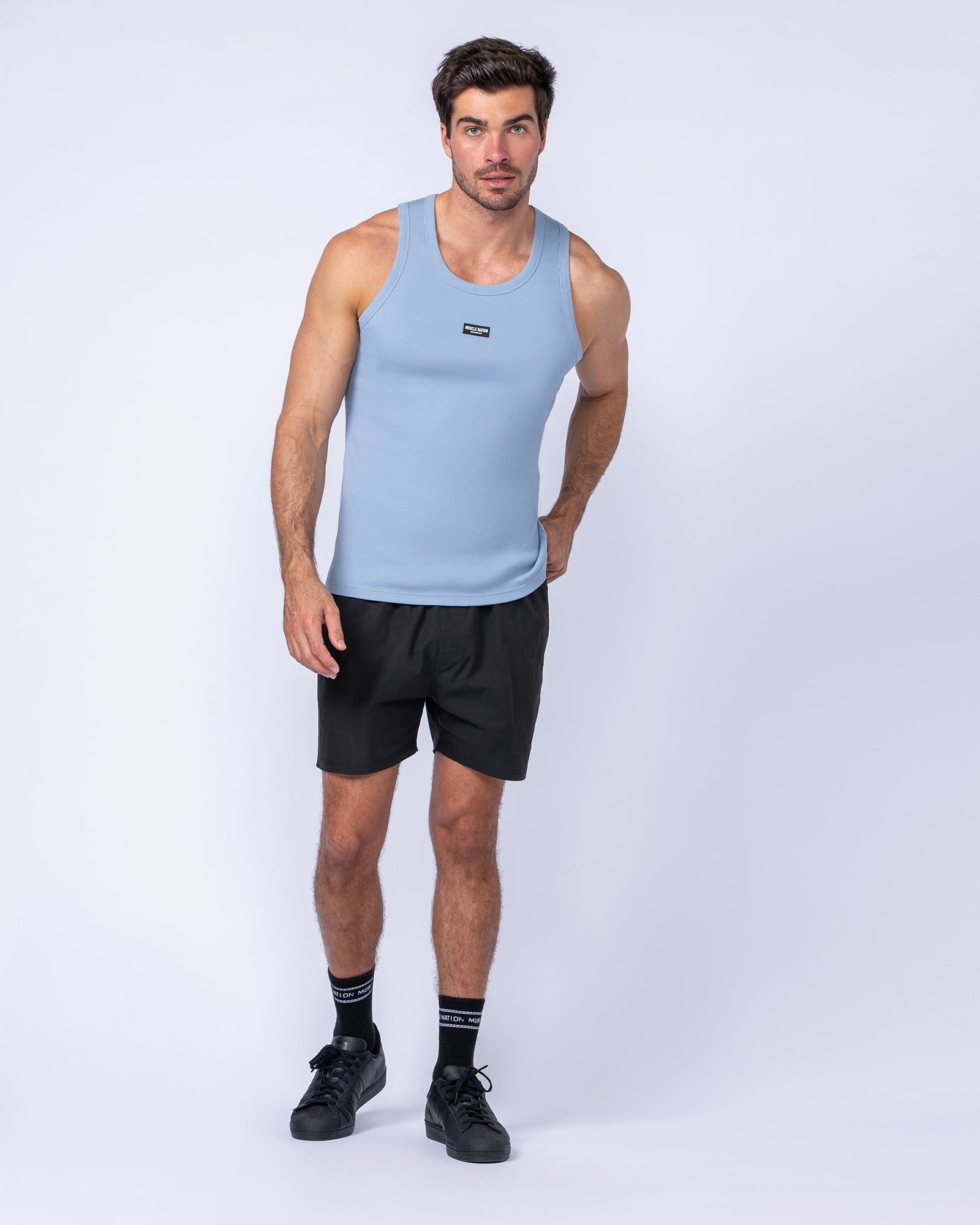 Daily 4" Shorts - Black-Shorts-S-112482BLK-S-MNAPPRL35529-5-Muscle Nation