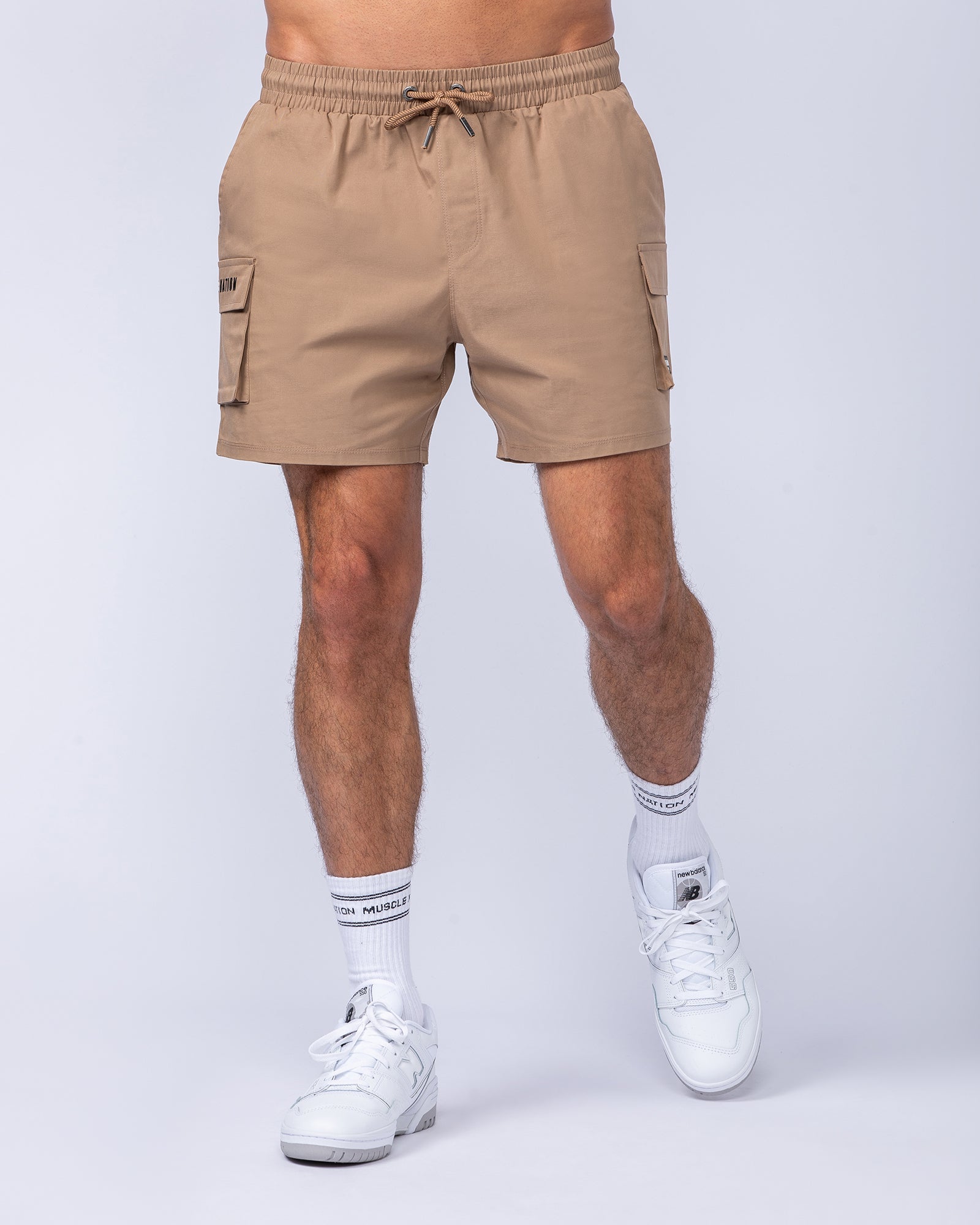 Daily Cargo 5" Shorts - Tan-Shorts-S-112480TAN-S-MNAPPRL35501-2-Muscle Nation
