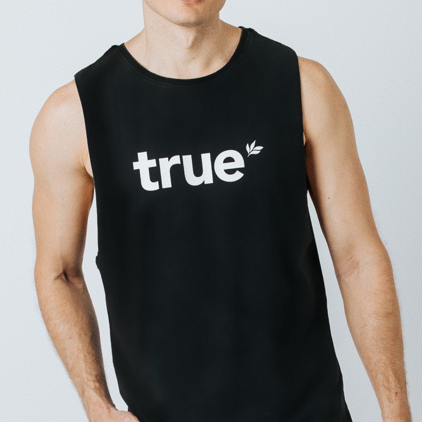 Mens Signature Large Logo Tank - Black [Colour: Black]