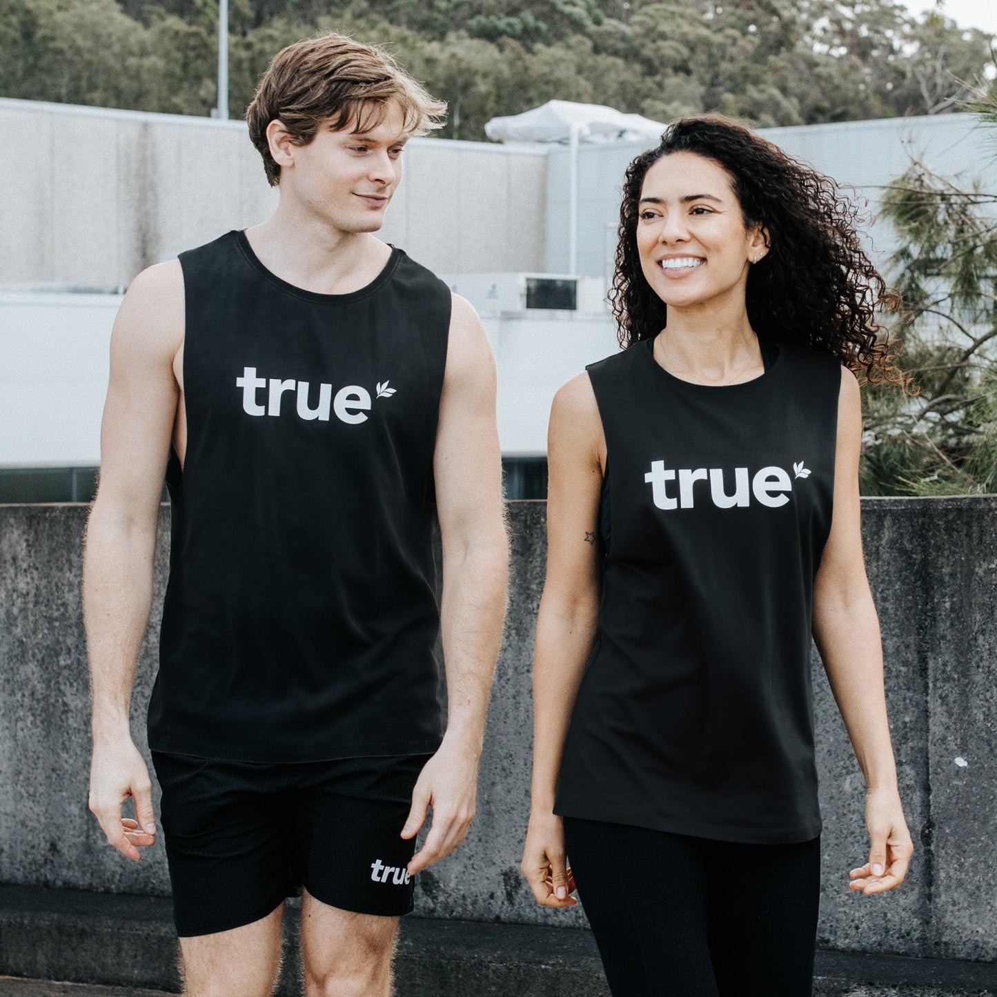 Mens Signature Large Logo Tank - Black [Colour: Black]