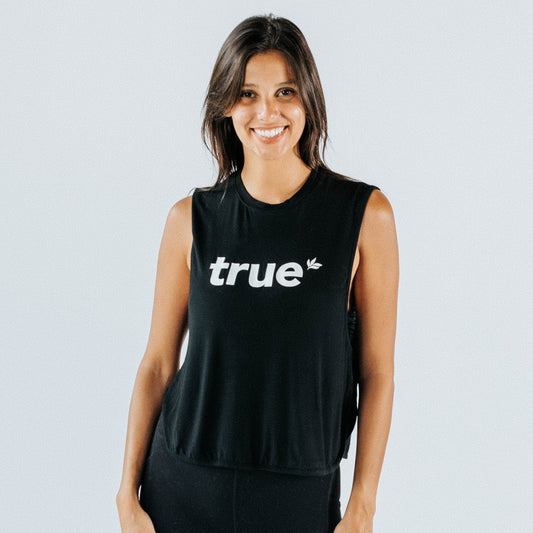 Women's Black Crop