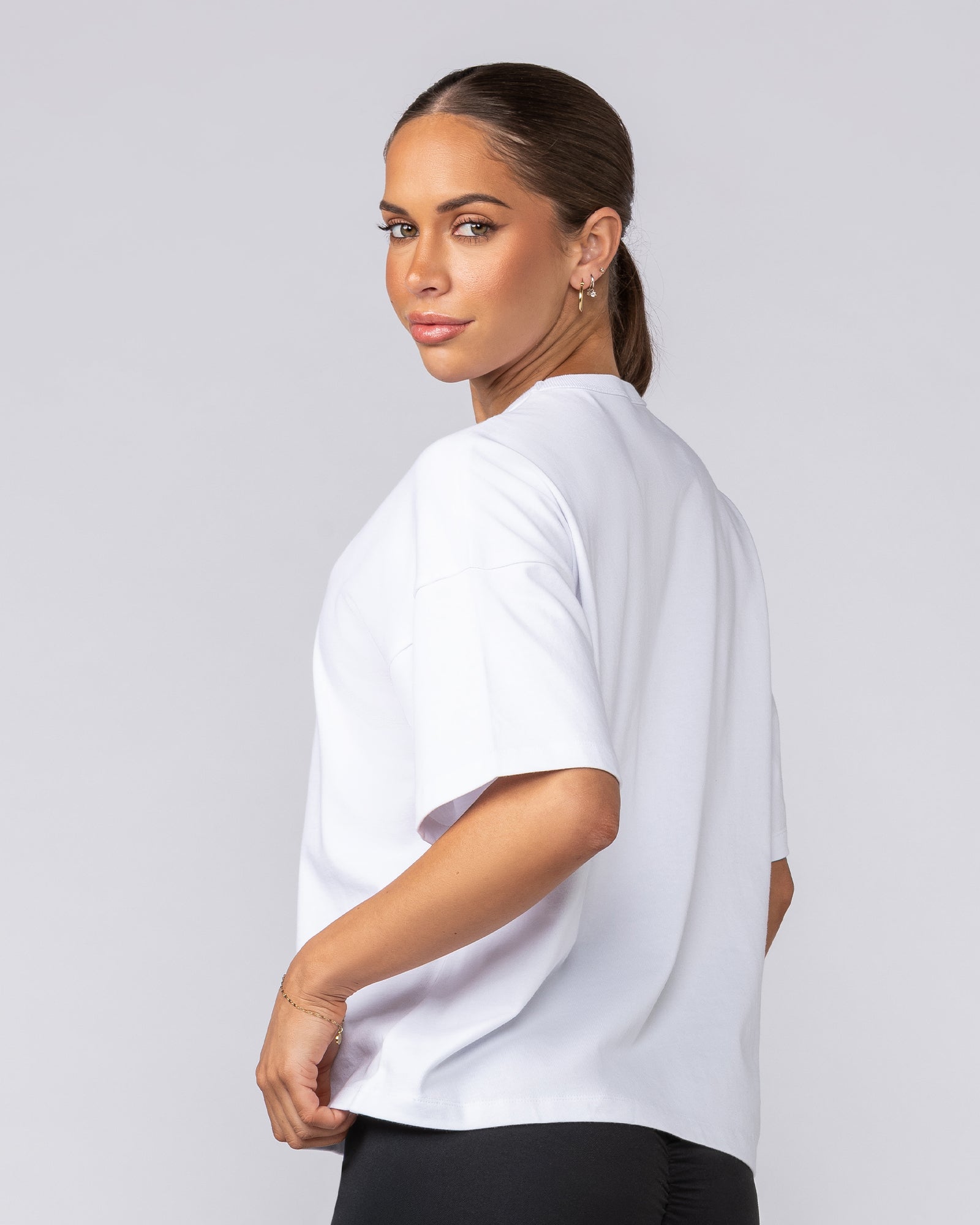 Boxy Fit Tee - White-T-Shirts-XXS-1124115WHT-XXS-MNAPPRL34432-3-Muscle Nation