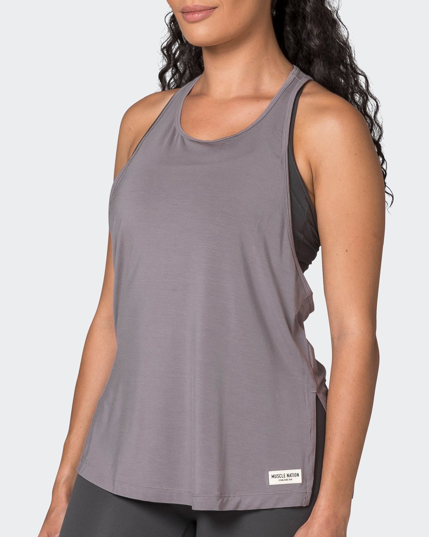 Faster Gym Tank - Pearl Grey-Singlets & Tanks-XXS-042331PRLGRY-XXS-MNAPPRL23842-3-Muscle Nation
