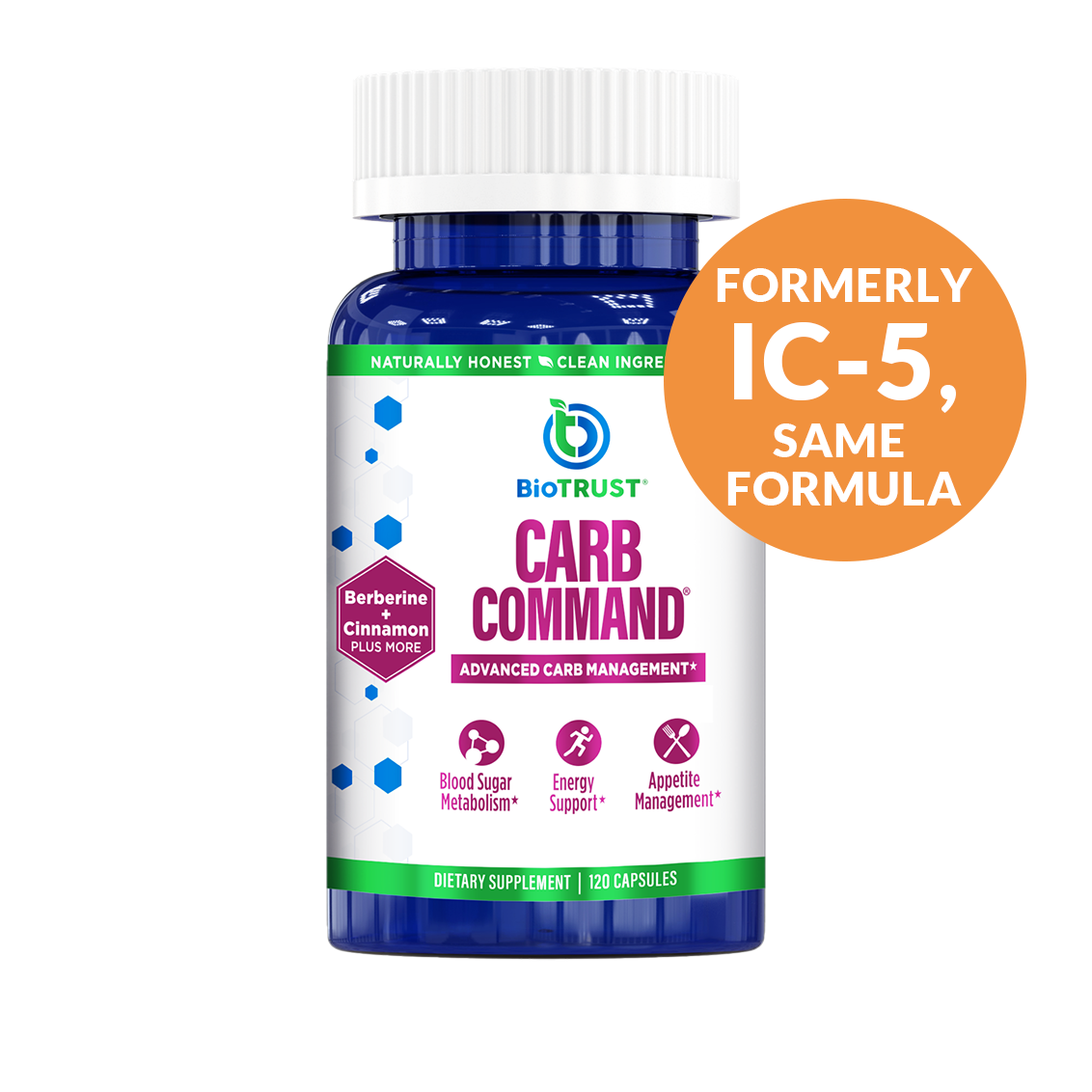 Carb Command (formerly IC-5) ĄŞ Healthy Carb Management Supplement
