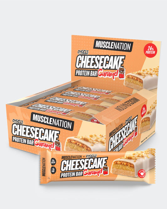 MN x CHOCLT CHEESECAKE Protein Bar - Caramel - Box of 12