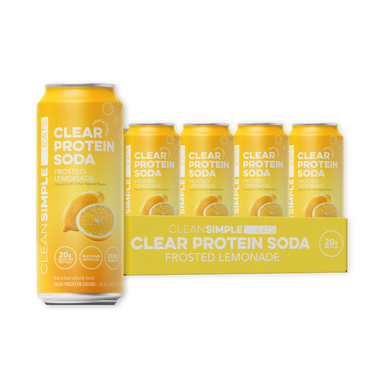Clear Protein Soda: Frosted Lemonade (12 Pack)