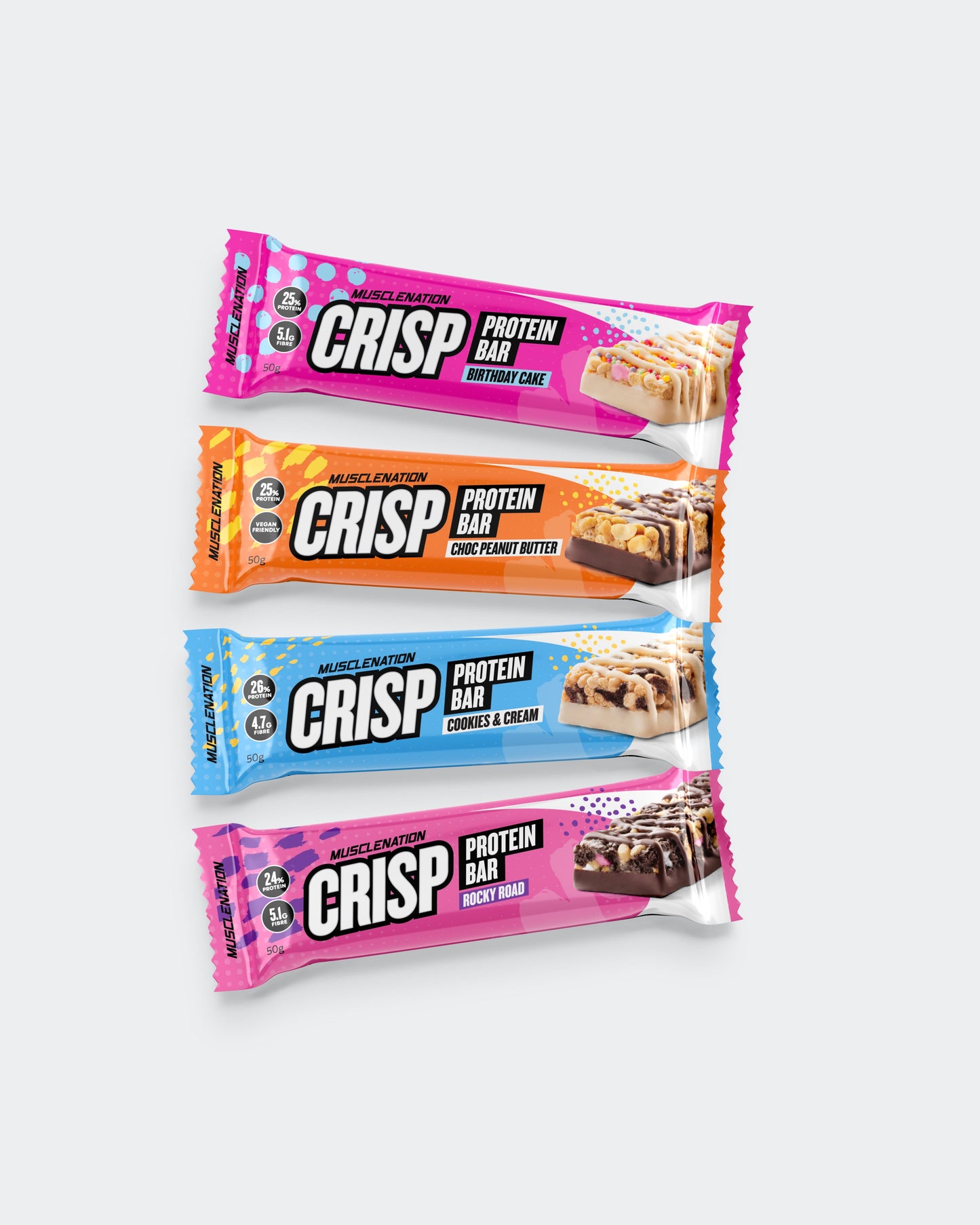 CRISP Protein Bar - Variety Pack - 4 Bars-Protein Bars-MNSUPPS0346-9359054001725-1-Muscle Nation