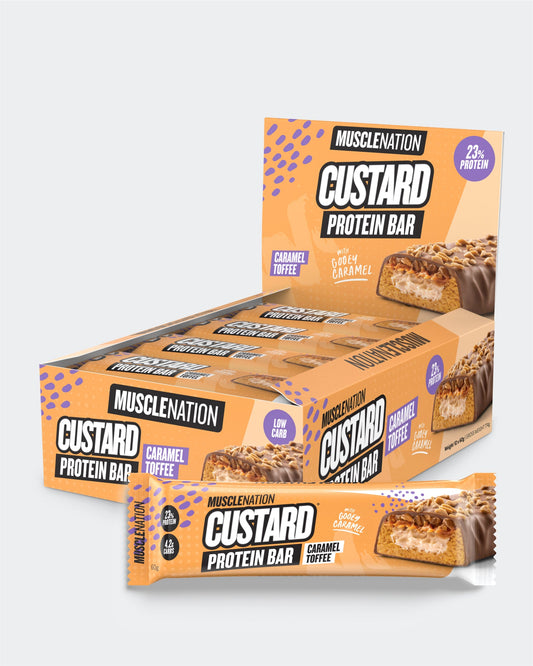 CUSTARD Protein Bar - Caramel Toffee - Box of 12