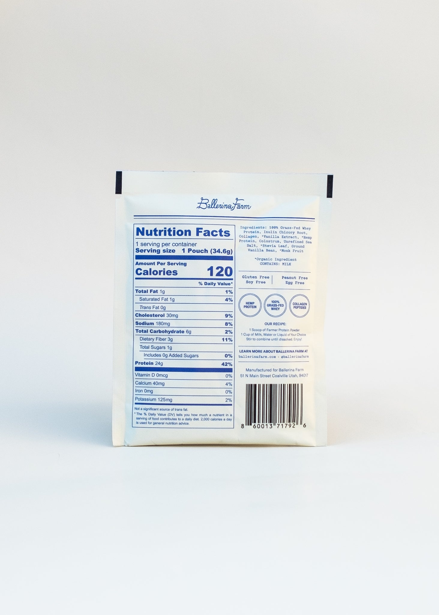 Single Serve Farmer Protein - Ballerina Farm