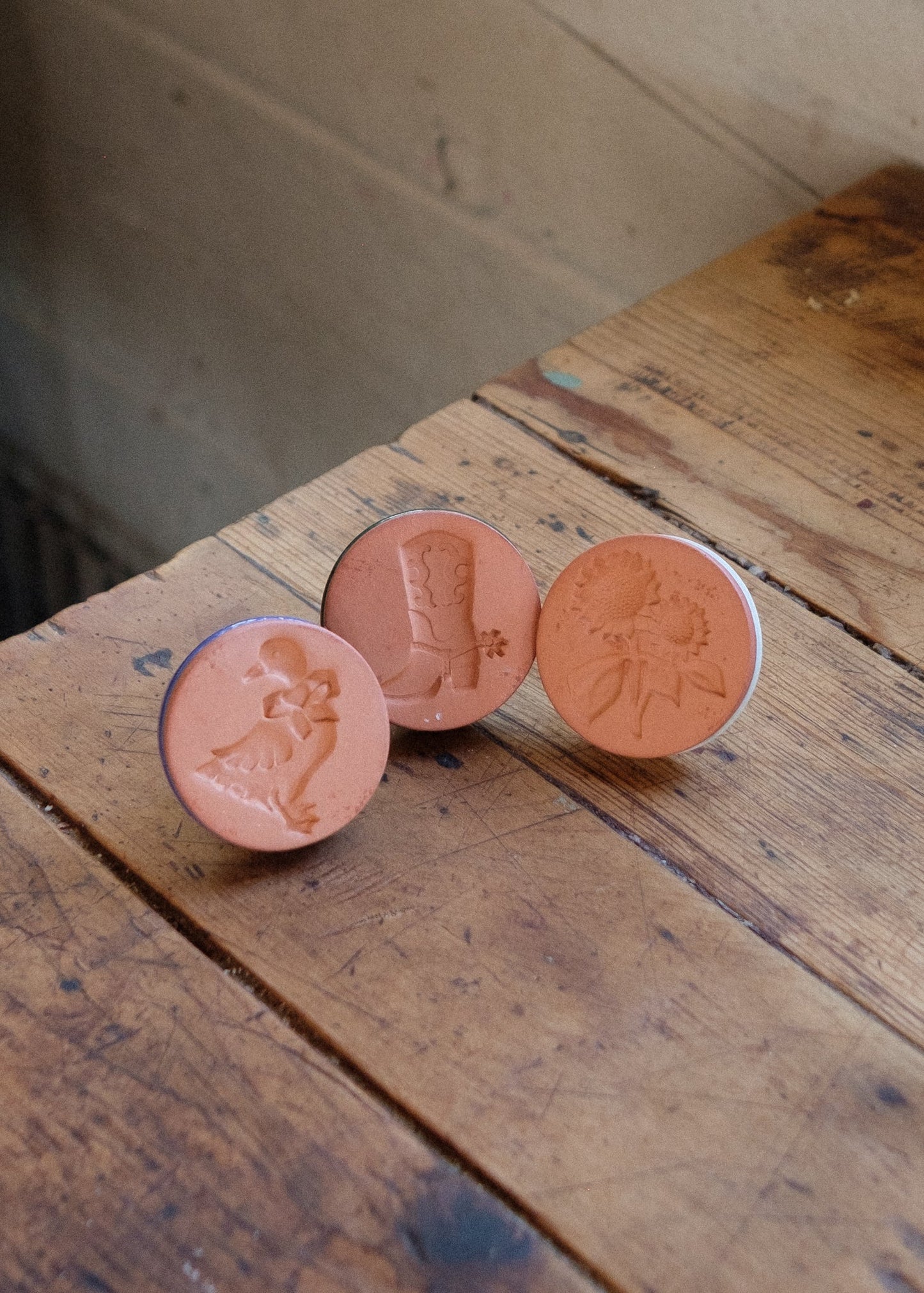 Ceramic Cookie Stamps, Set of 3 - Ballerina Farm