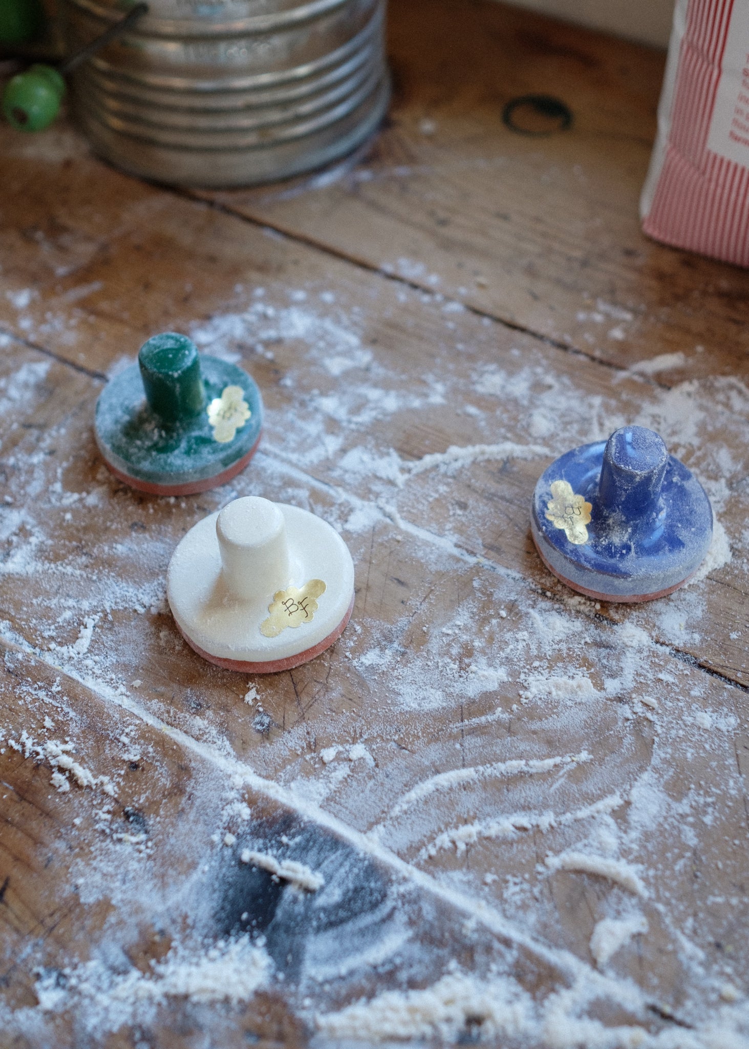 Ceramic Cookie Stamps, Set of 3 - Ballerina Farm