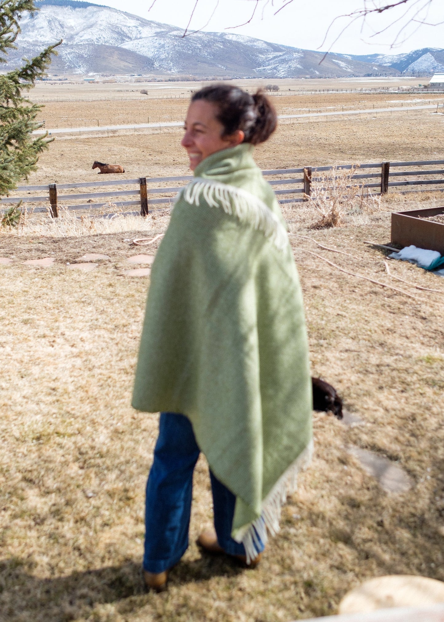 Merino Lambswool Blanket - Ballerina Farm