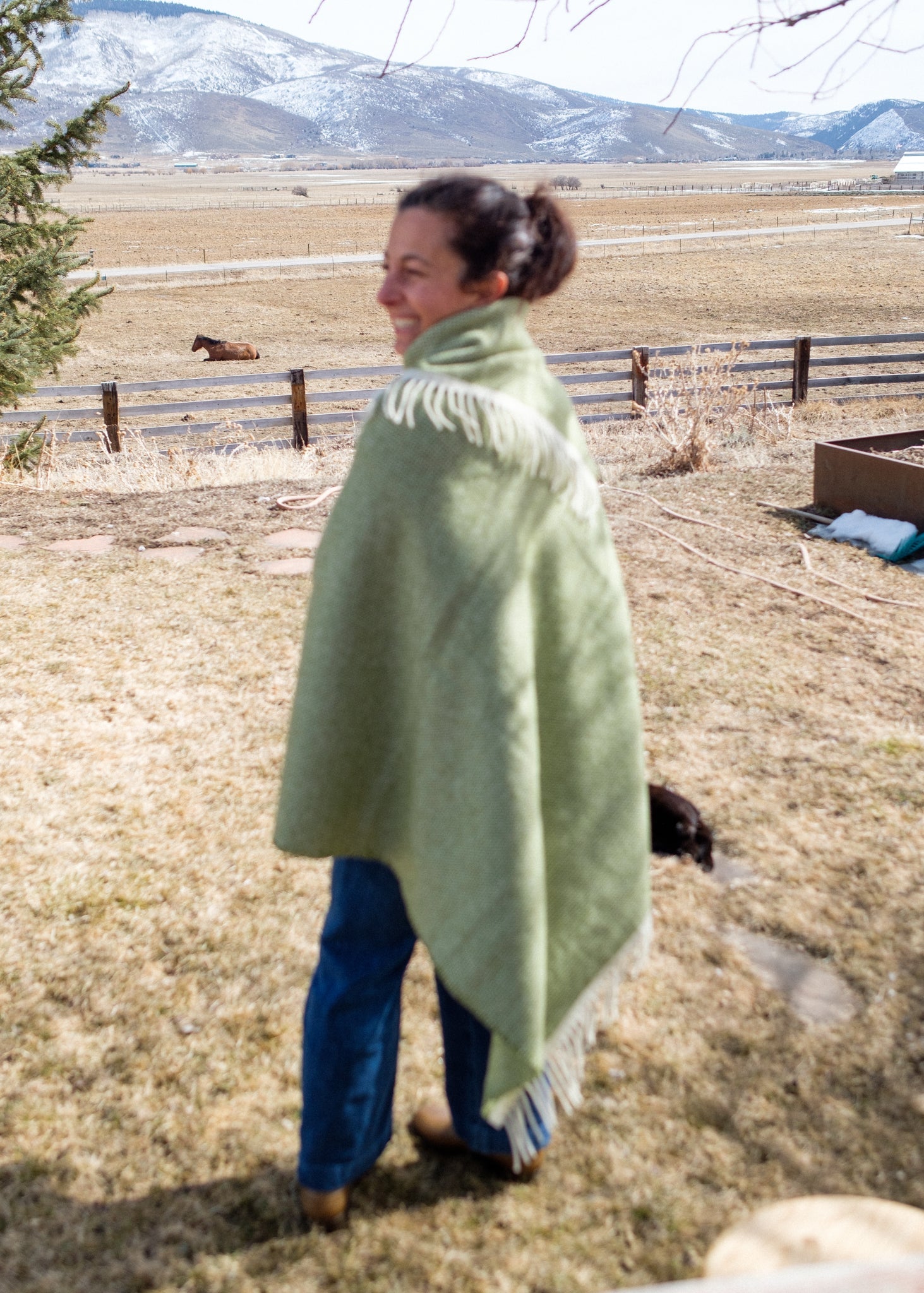 Merino Lambswool Blanket - Ballerina Farm