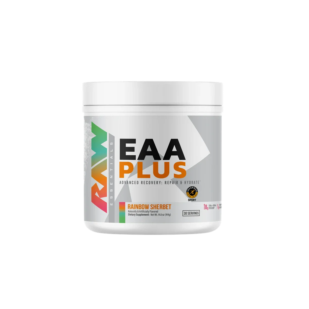 EAA Plus Rainbow Sherbet | Product Render | Raw Nutrition
