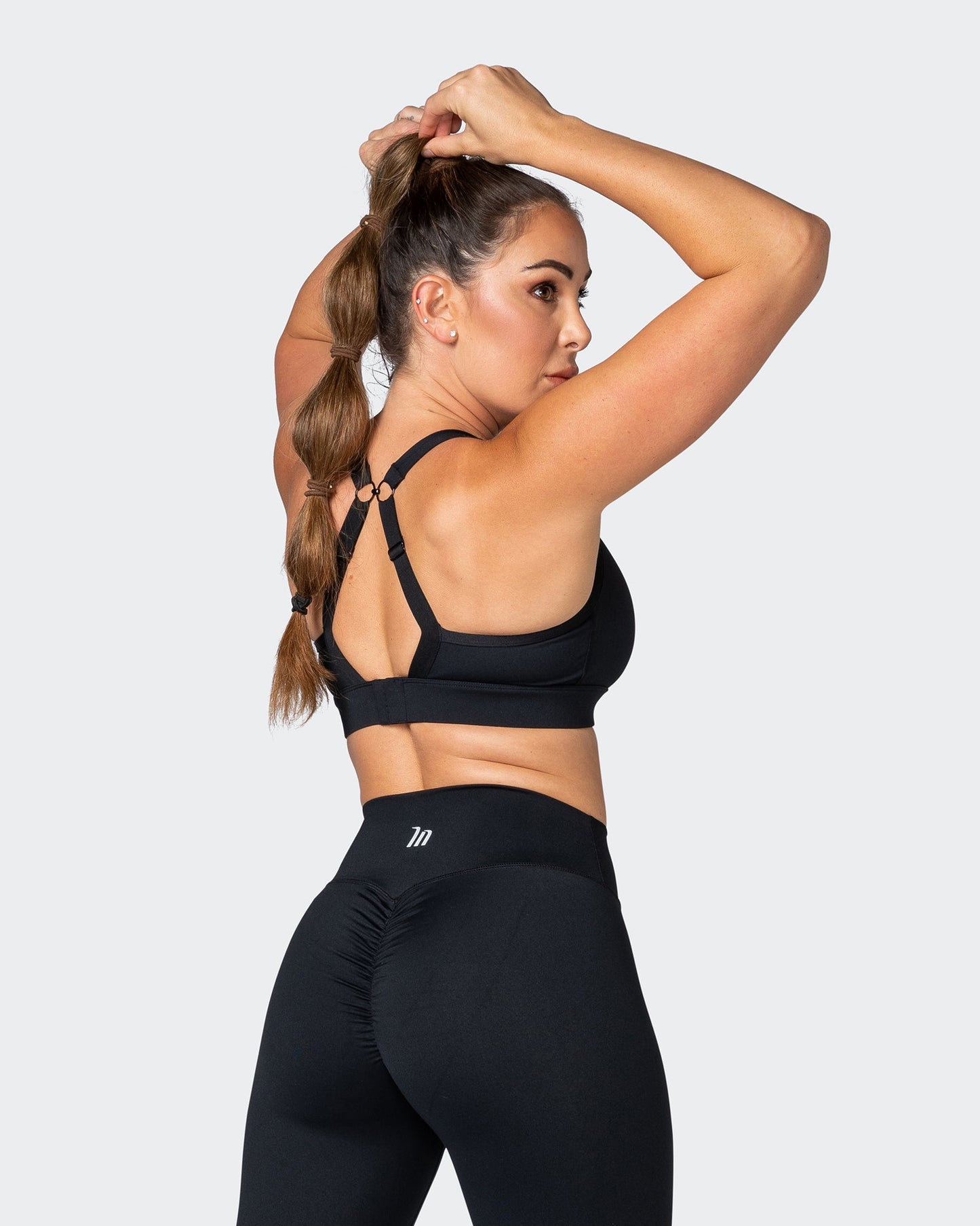 Brace Yourself Bra - Black-Sports Bras-XS-112253BLK-XS-MNAPPRL20039-7-Muscle Nation