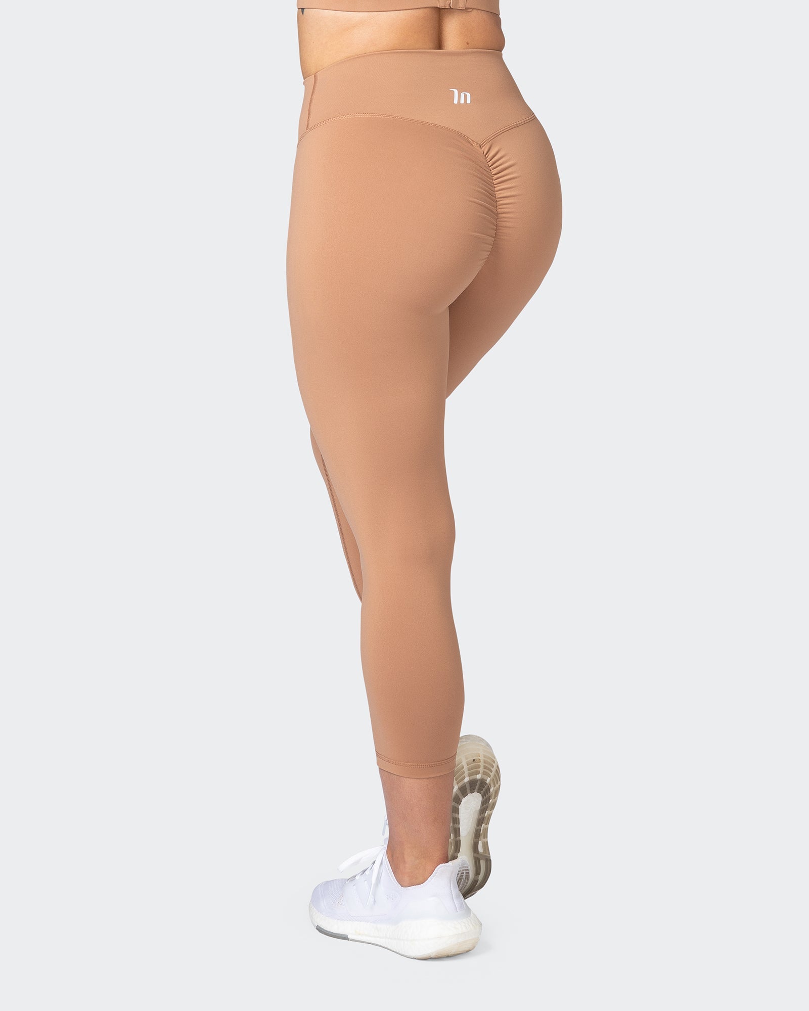 Signature Scrunch 7/8 Leggings - Cashew-Leggings-XXS-012303CASHW-XXS-MNAPPRL17377-5-Muscle Nation