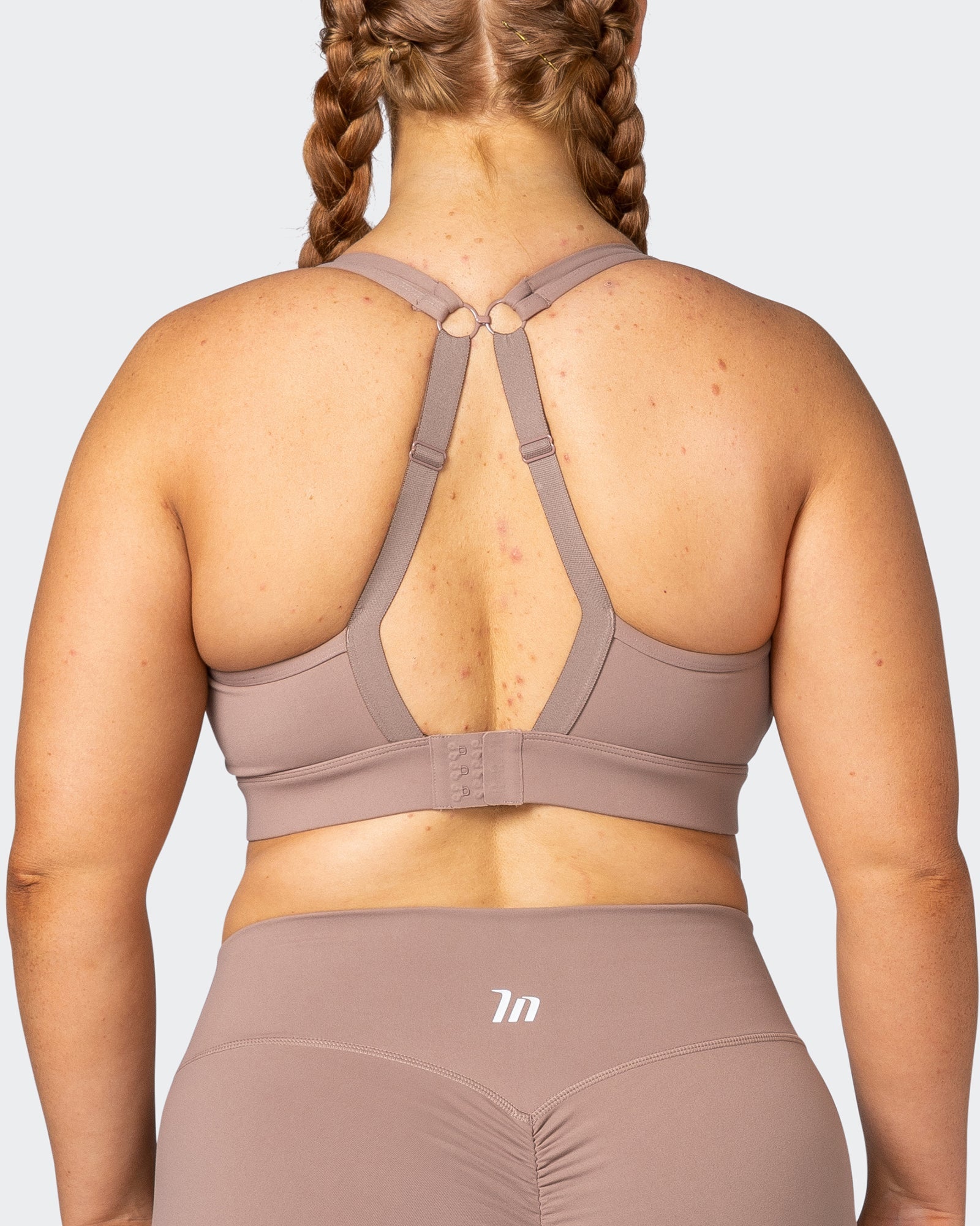 Brace Yourself Bra - Praline-Sports Bras-XS-082271PRLN-XS-MNAPPRL21428-6-Muscle Nation