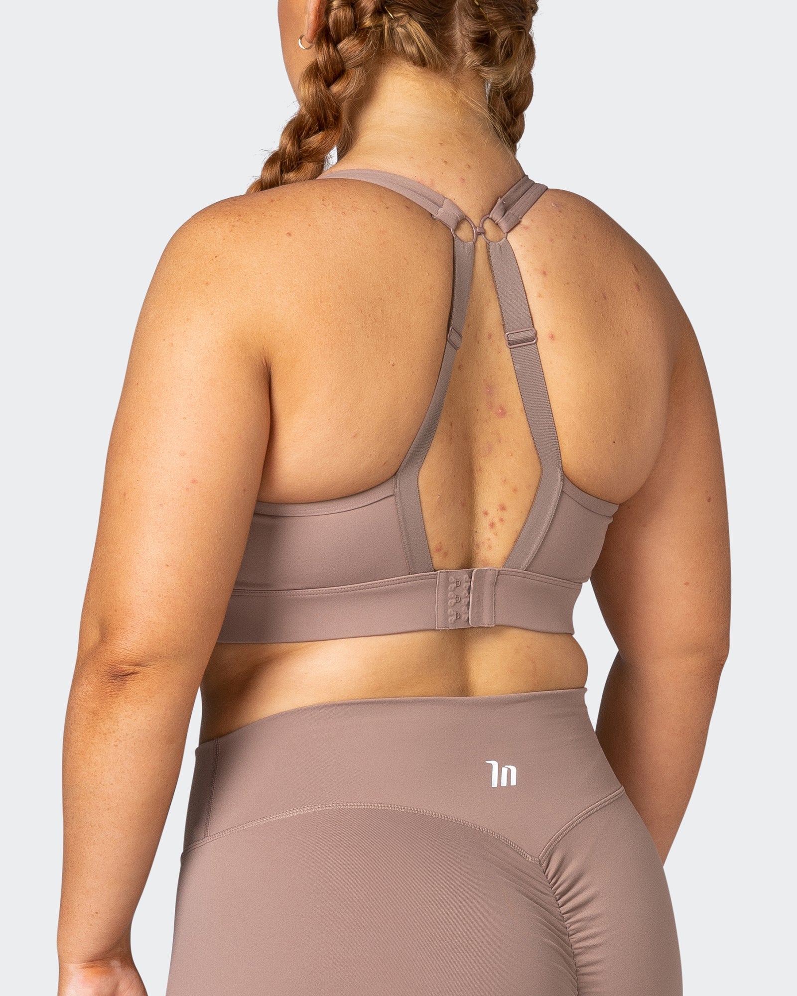 Brace Yourself Bra - Praline-Sports Bras-XS-082271PRLN-XS-MNAPPRL21428-5-Muscle Nation