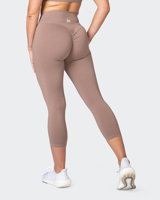Signature Scrunch 7/8 Leggings - Praline-Leggings-XXS-012303PRLN-XXS-MNAPPRL17370-1-Muscle Nation