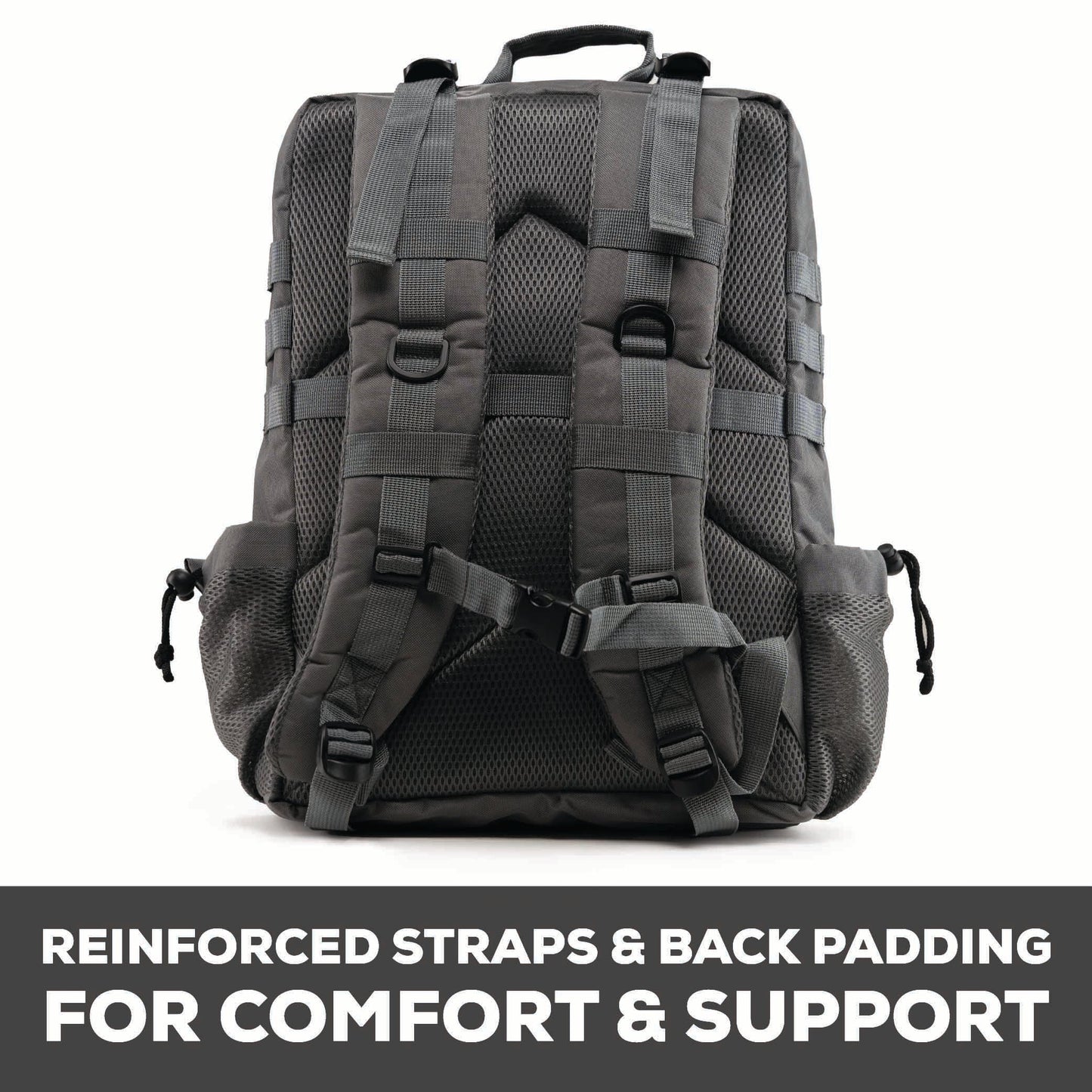TACTICAL PRO BACKPACK 45L (SMOKE GREY W/ BLACK)