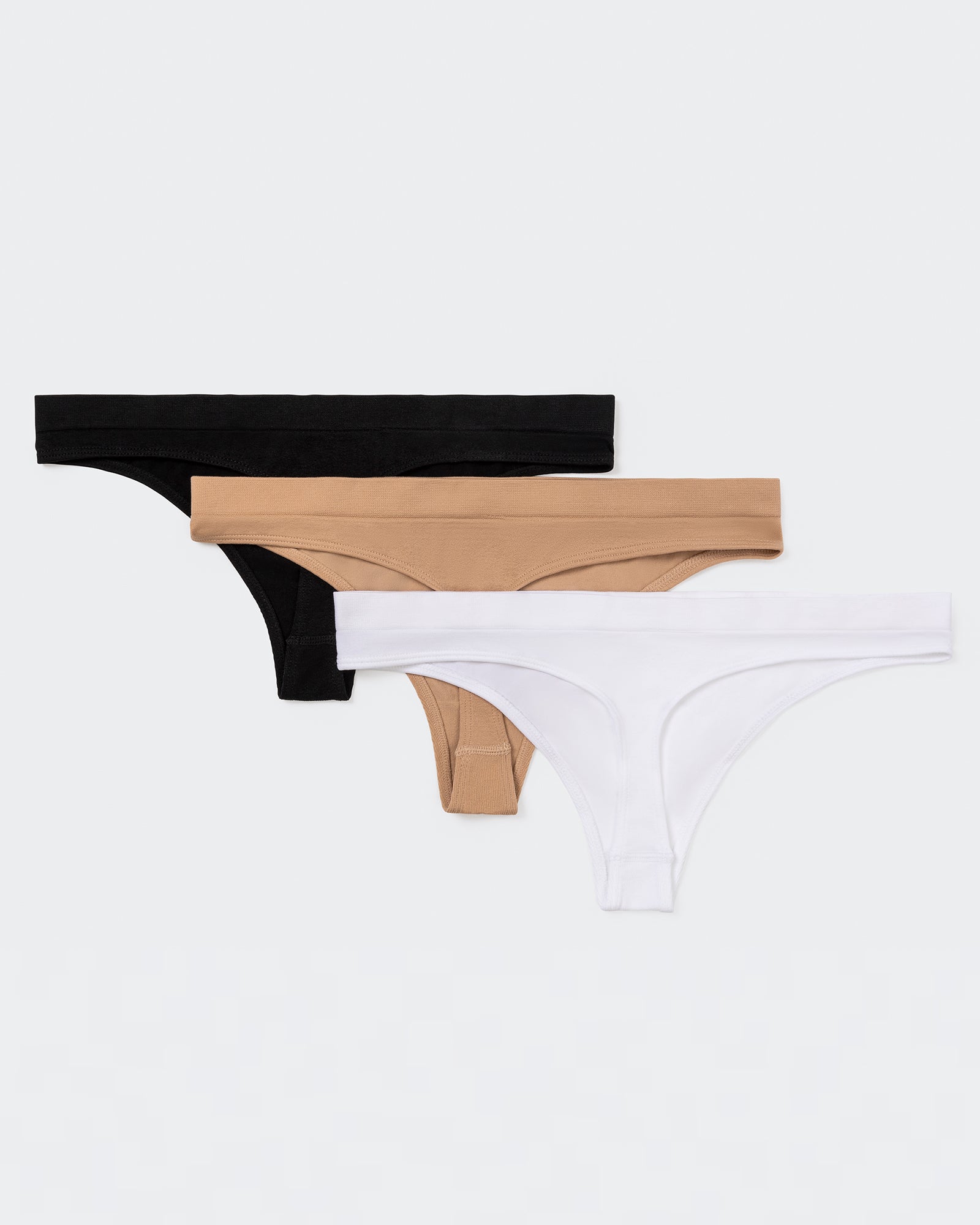 Seamless G String - 3 Pack (Black, White, Sand)-Socks & Underwear-XS-MNAPPRL8767-MNAPPRL8767-2-Muscle Nation