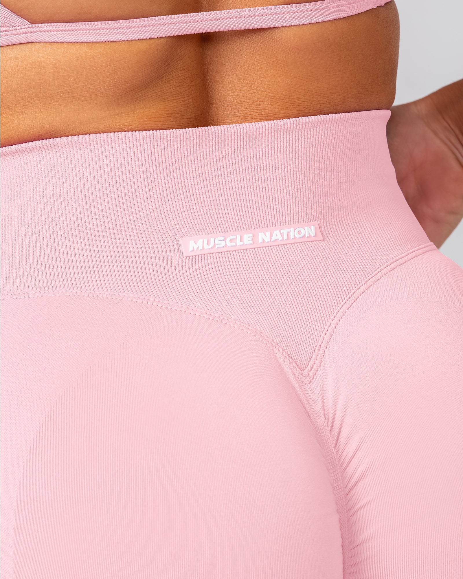 Sculpt Seamless Midway Shorts - Fairy Tale-Shorts-XS-1124123FYT-XS-MNAPPRL40455-5-Muscle Nation
