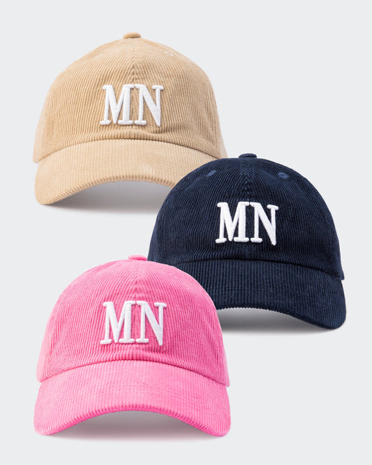 Corduroy Dad Hat-Headwear-Navy-AC112391NAVY-One Size-MNAPPRL28481-1-Muscle Nation
