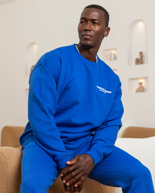 Worldwide Crew Pullover - Bondi Blue-Jumpers & Hoodies-XS-022442BONDIBLU-XS-MNAPPRL30626-1-Muscle Nation