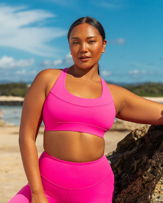 Ascend Bra - Luminous Pink-Sports Bras-XS-042401LUMIPNK-XS-MNAPPRL29938-1-Muscle Nation